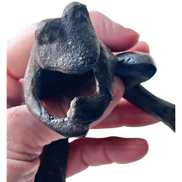 Cast Iron Frog-Shaped Pen Flower or Scissors Holder Desk Organizer 3.5" T Black - Picture 13 of 13